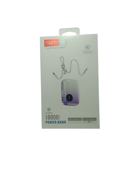 120W 20000 mAh tashqi batareya, displey va kabel bilan, tez zaryad - 
