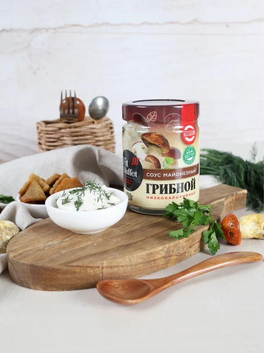 Past kaloriyali qo'ziqorinli mayonez sousi, FitParad, 220 g