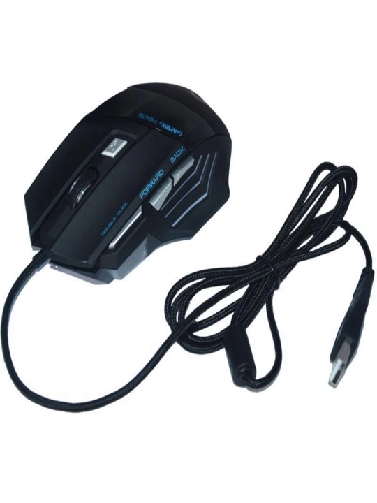 RGB yoritgichli simli gaming sichqoncha, oldinga-orqaga tugmalar bilan