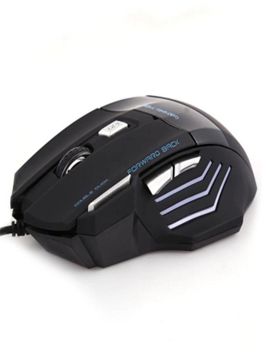 RGB yoritgichli simli gaming sichqoncha, oldinga-orqaga tugmalar bilan