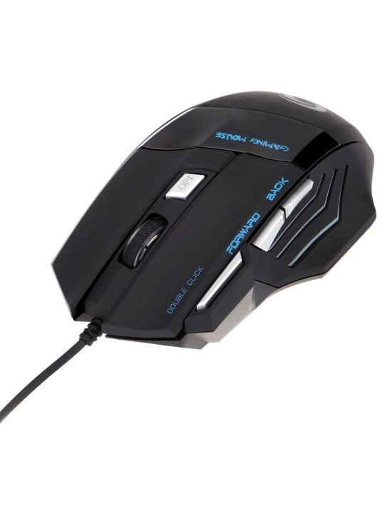 RGB yoritgichli simli gaming sichqoncha, oldinga-orqaga tugmalar bilan - 