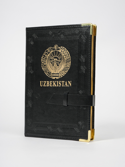 JooyDoo UZBEKISTAN bloknoti, A5, 100 varaq, muqovasi eko charmdan - 