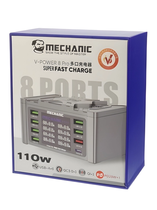 Mechanic V-Power 8 100W, V-Power 8 Pro 110W, V-Power 8 Max 115W , зарядная станция