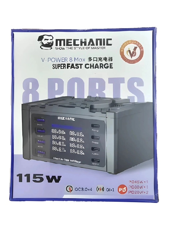 Mechanic V-Power 8 100W, V-Power 8 Pro 110W, V-Power 8 Max 115W , зарядная станция