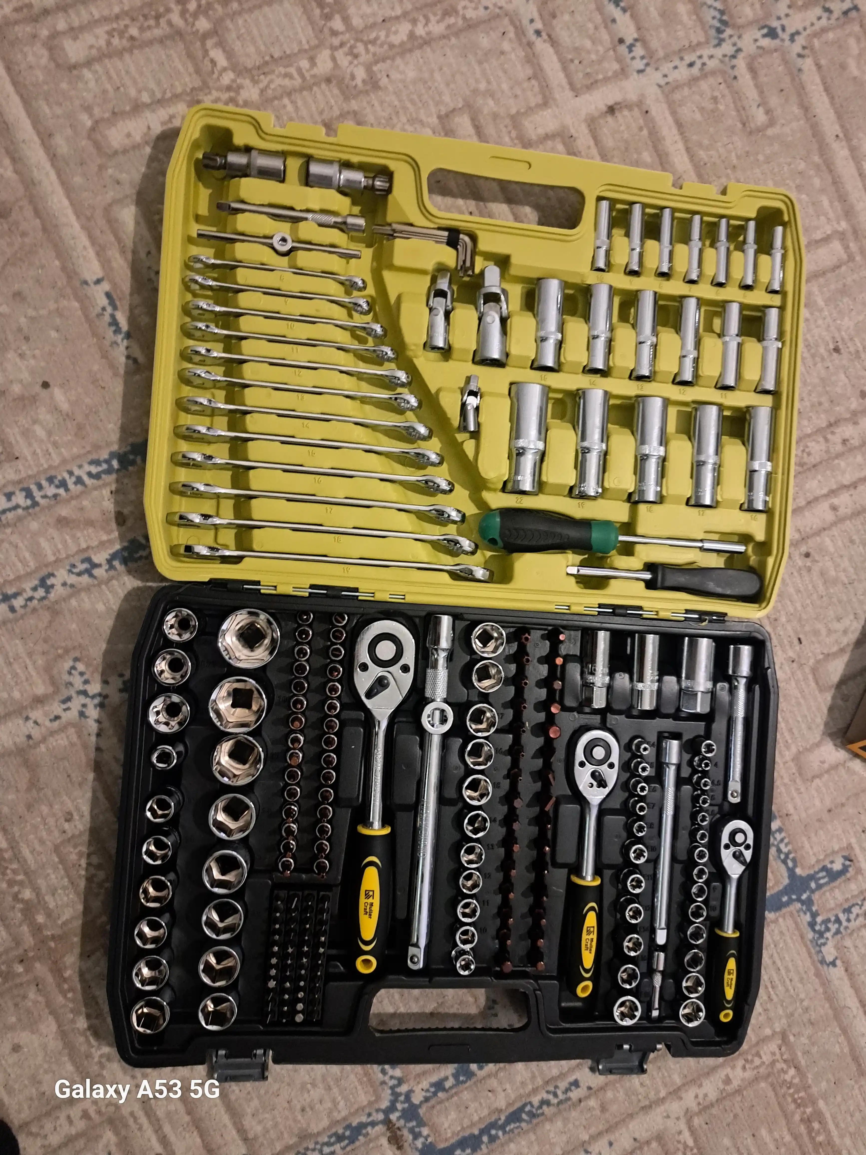 Muller Craft uskunalar to‘plami, 219 tagacha buyum, qarsildoq bilan