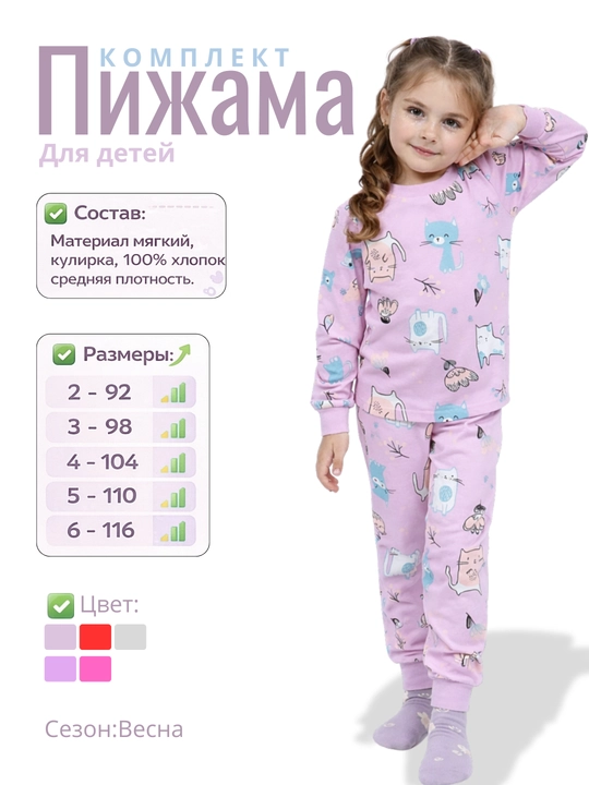 Пижама для девочек