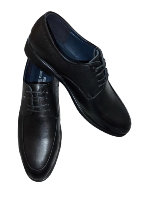 Туфли большой Faara Shoes мужские, эко кожаные, черные, размер 44-46