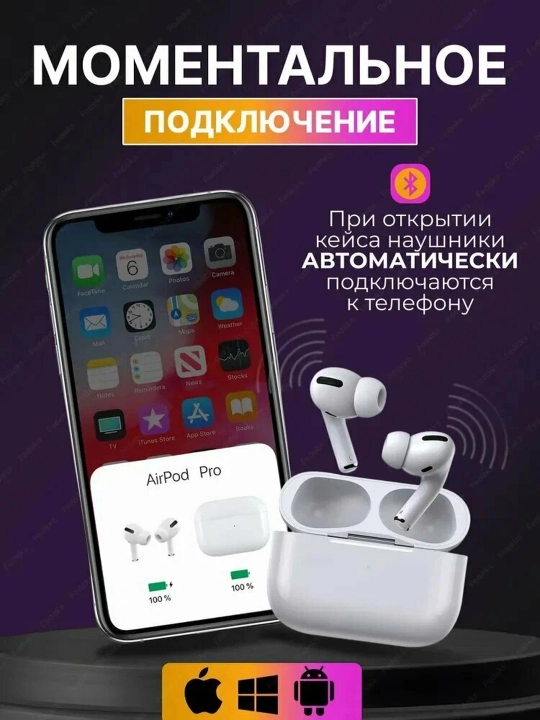 Air Pro 2 1:1 Premium simsiz shovqinni bekor qiluvchi minigarnituralar iPhone va Android