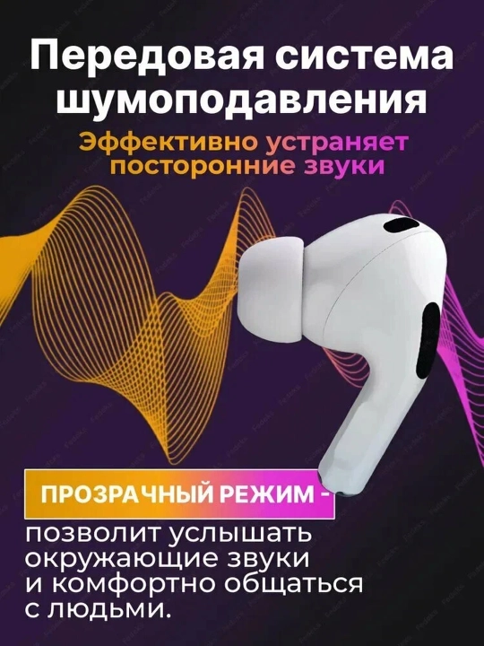 Air Pro 2 1:1 Premium simsiz shovqinni bekor qiluvchi minigarnituralar iPhone va Android