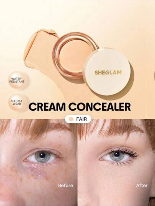 Консилер для лица Sheglam Cream Concealer, водостойкий корректор от темных кругов и прыщей