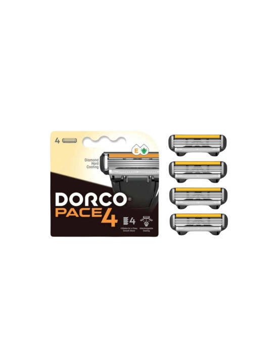 Кассеты для бритвы DORCO PACE 4 FRA1040-RPP 4x12, 4 шт в блистере - 