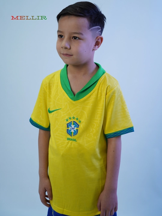 Brazil national football mavsum uchun yosh bolalar uy va safar futbol formalari - 