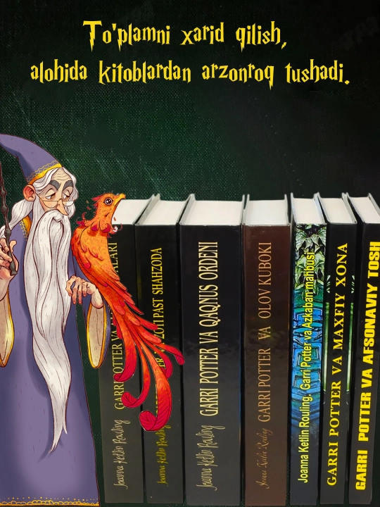 Garri Potter — Joanna Ketlin Rouling, o‘zbekcha kitob variantlari