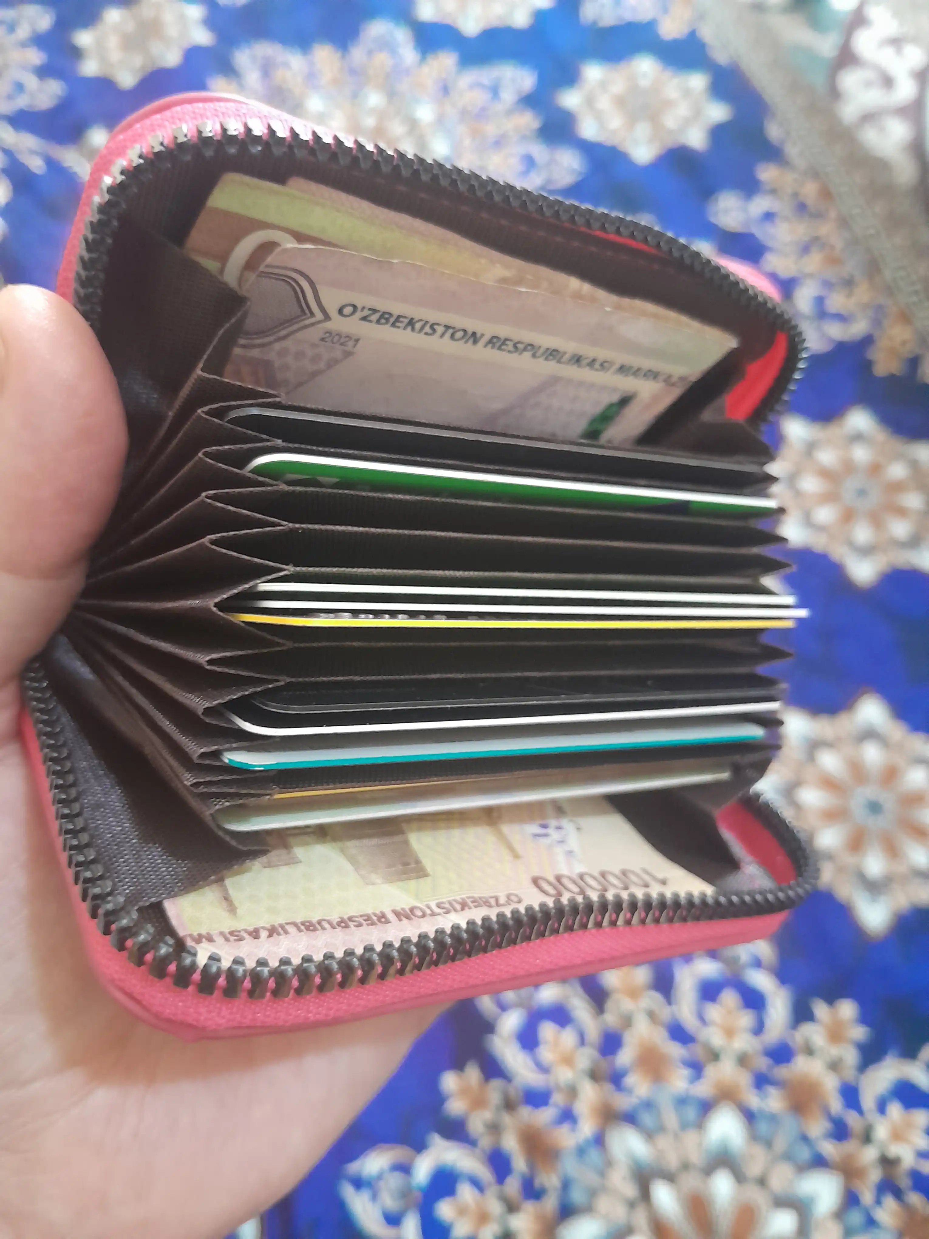 Fermuarli kartxolder  va vizitka Ayollar hamyoni ,bank kartasi uchun zamonaviy mini hamyon