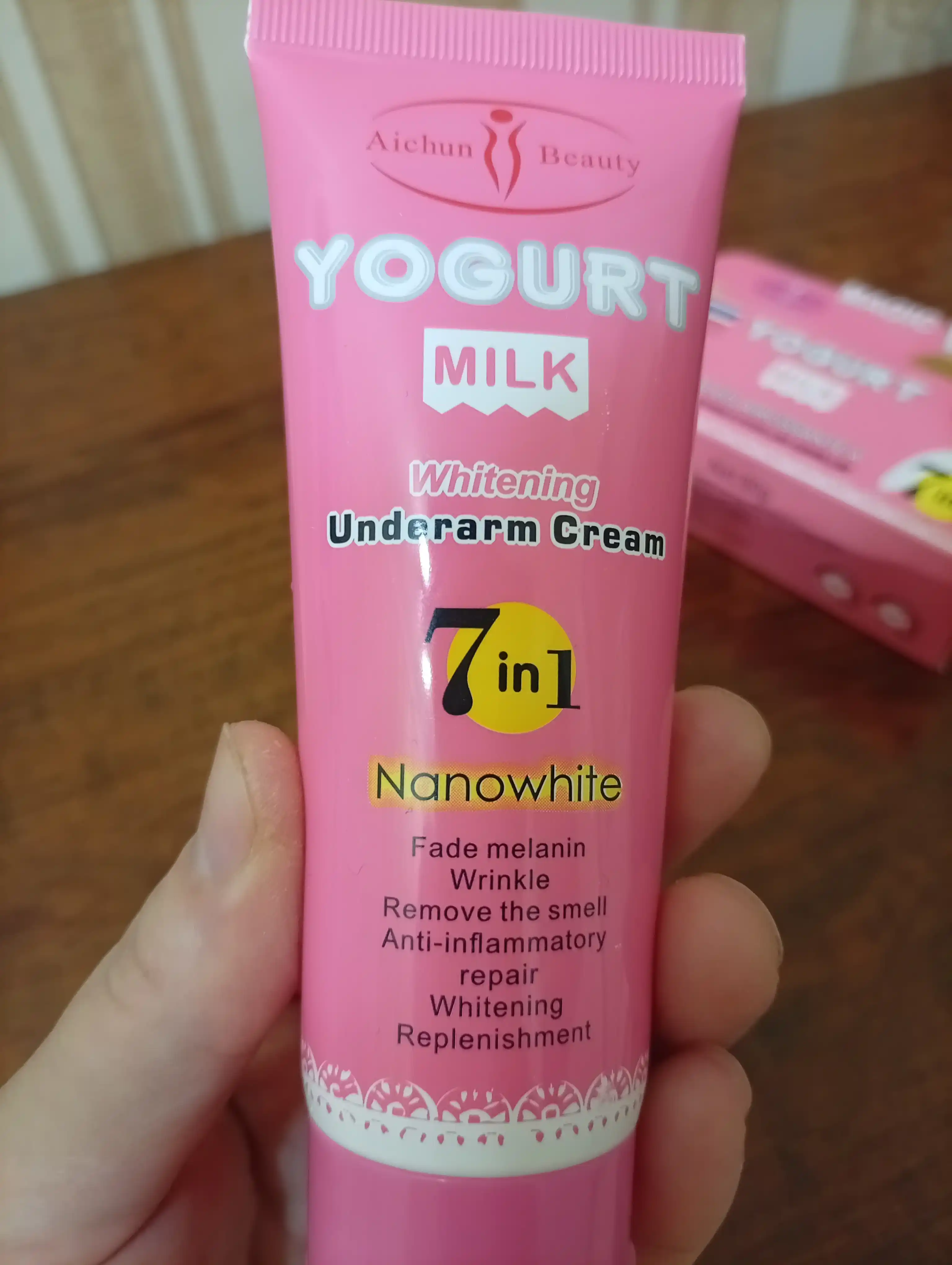 Крем для ухода за кожей подмышек Yogurt Milk, 7 в 1, Nanowhite, 80 г, отбеливает
