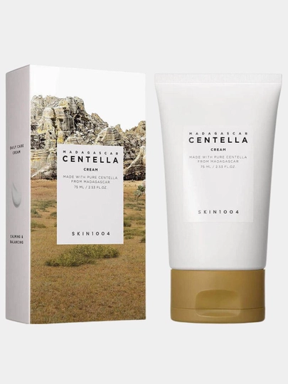 SKIN1004 Madagascar Centella Cream 75 мл — Успокаивающий и увлажняющий крем - 