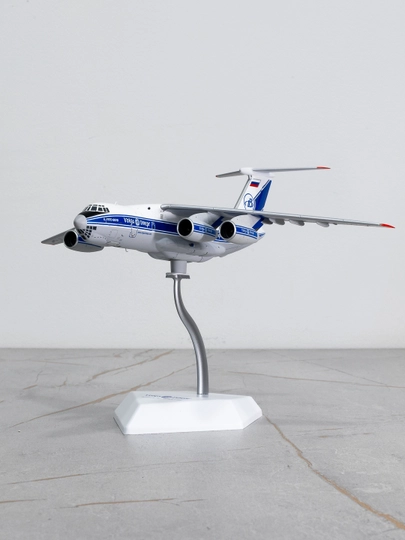 Ilyushin IL-76TD yuk samolyoti modeli, Volga-Dnepr Airlines, SQ Wings, metall, 23,3sm - 