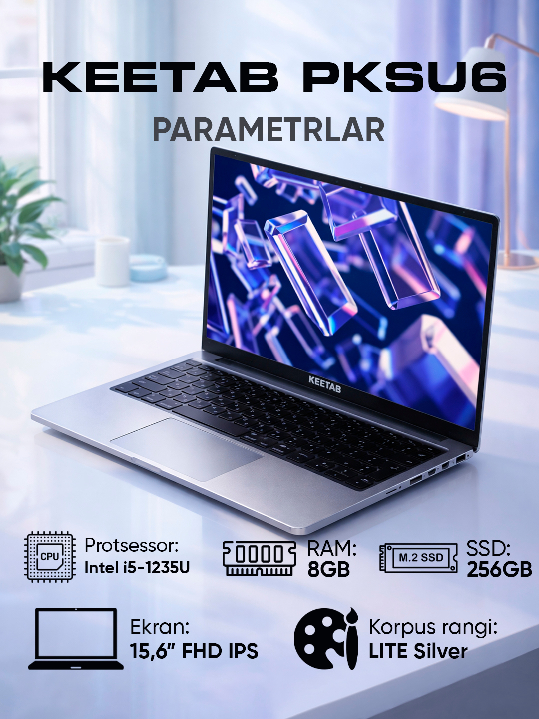 Ноутбук для офиса, дома, учебы и работы, установлен ​​Windows за 2999000 сум со скидкой 50%. Uzum Market