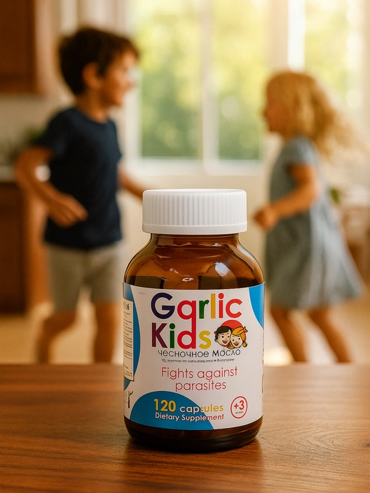 Garlic Kids -  очищают организм 450мг\120 шт