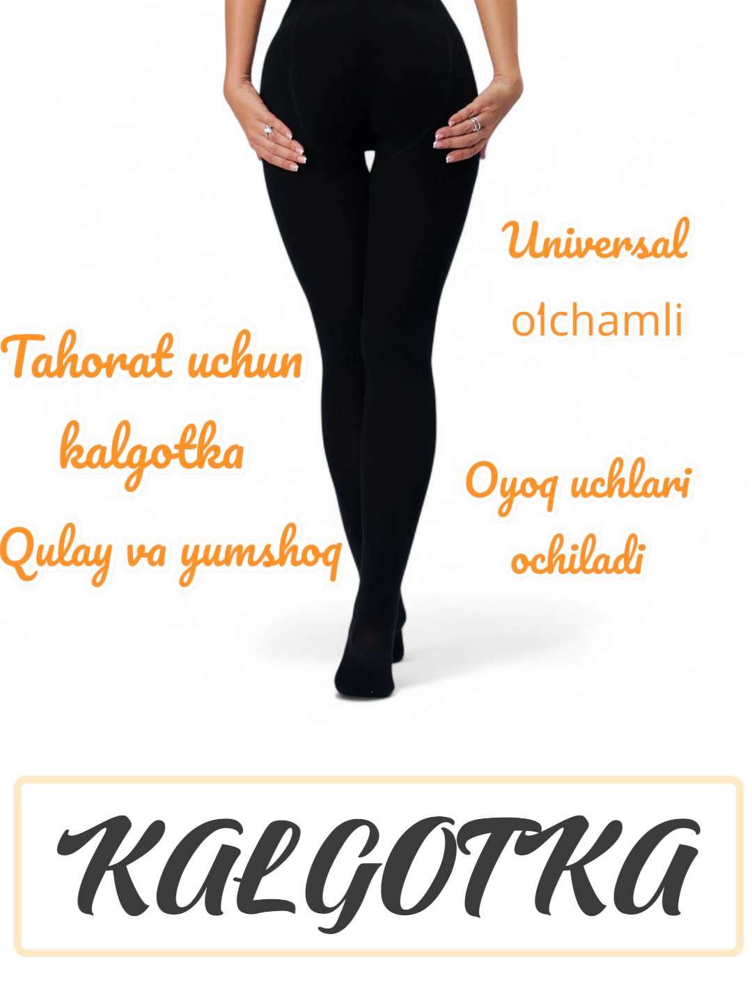 Kalgotkalar tahorat uchun qulay ayollar kolgotkalari o`rta bel UNIWEAR_Style - 
