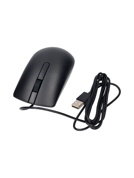 Мышка оптическая USB проводная DELL MS116, черный цвет