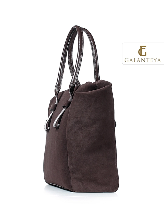 Сумка женская из натуральной кожи Galanteya, коричневые