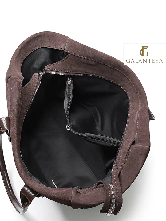 Сумка женская из натуральной кожи Galanteya, коричневые