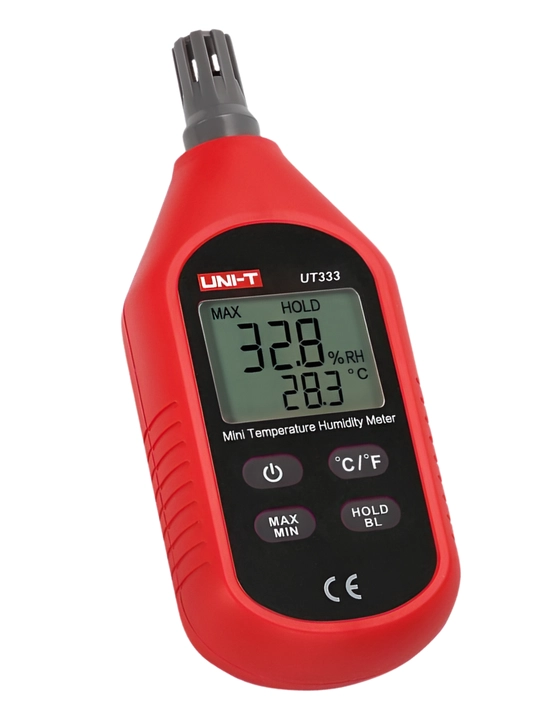 UNI-T UT333 termogigrometr, namlik va harorat o‘lchagich, 0–100%RH, -10+60°C
