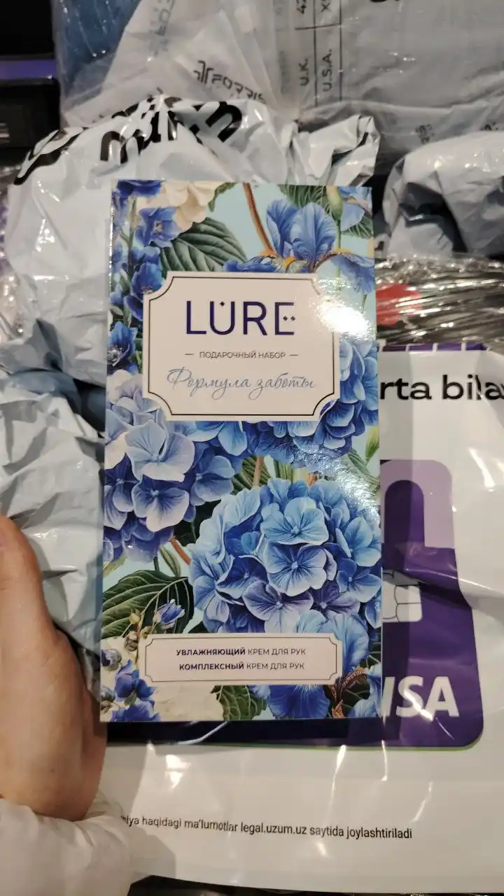 LURE to‘plami — 75 ml qo‘l kremi namlovchi + 75 ml qo‘l kremi kompleks parvarish