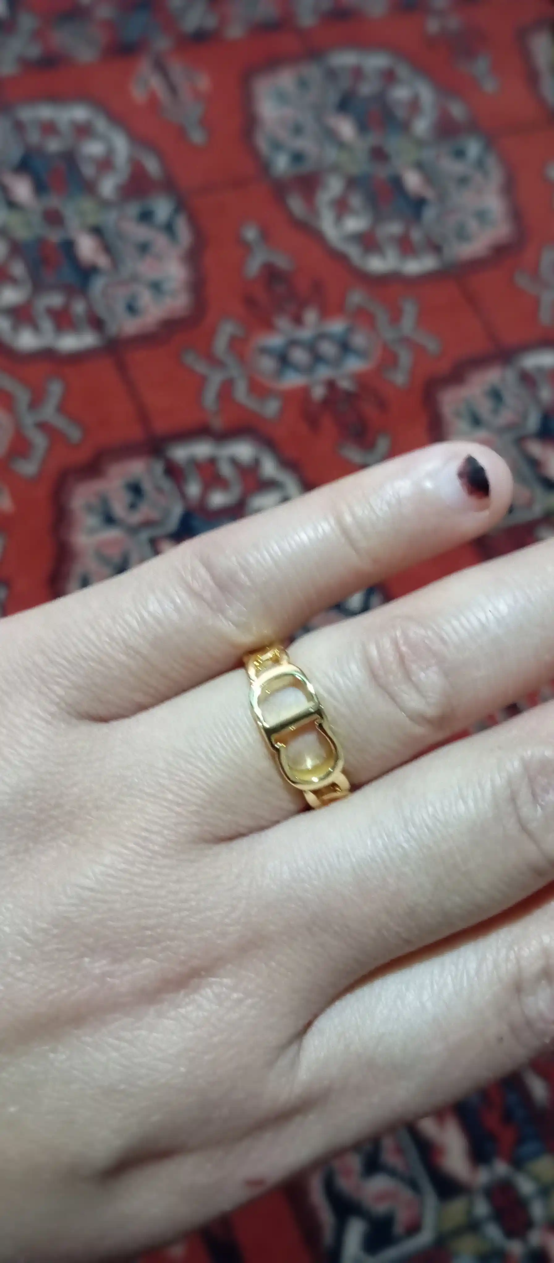 DIOR ayollar uzugi, o‘lchamsiz, toshli, qoraymaydi, qizlar uchun