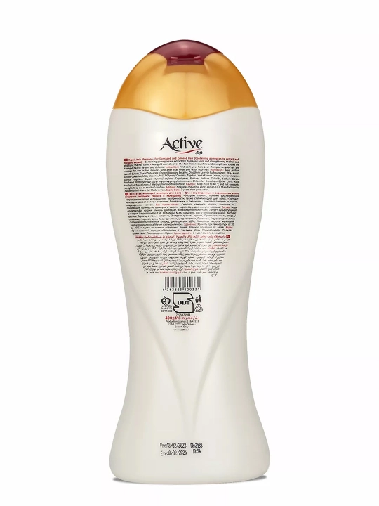 Active Natural soch shampuni, tabiiy ekstraktlar bilan, tiklovchi va namlovchi, 400 ml