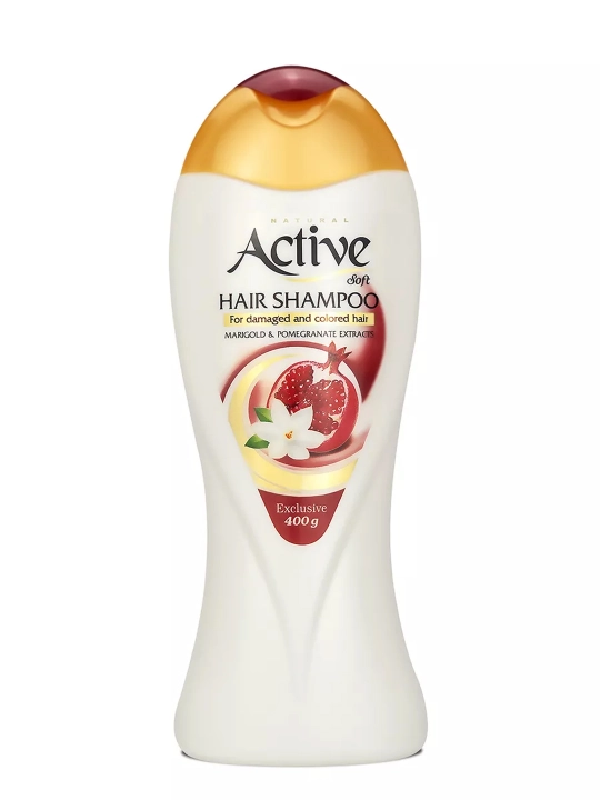 Active Natural soch shampuni, tabiiy ekstraktlar bilan, tiklovchi va namlovchi, 400 ml