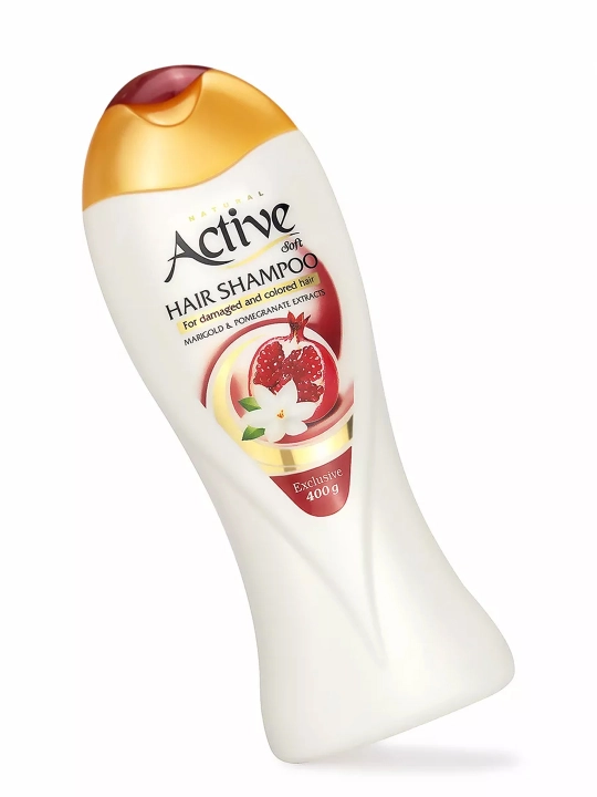 Active Natural soch shampuni, tabiiy ekstraktlar bilan, tiklovchi va namlovchi, 400 ml