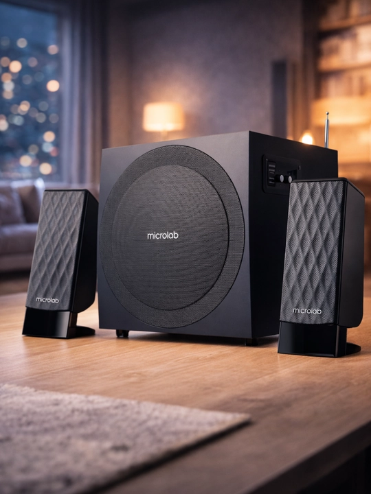 Акустика Microlab M-300U — 2.1 система с USB, 40 Вт RMS - 
