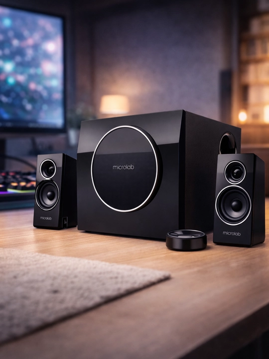Акустика Microlab M-310BT, 2.1 система с Bluetooth, 35 Вт RMS  - 