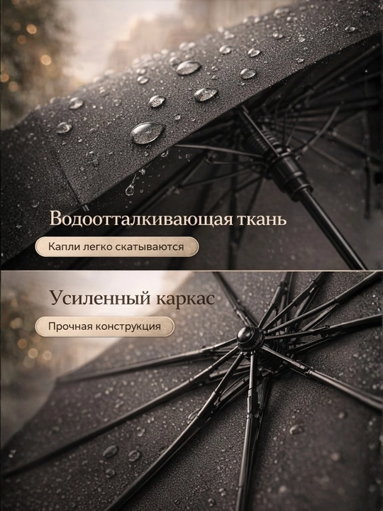 Мужчин и женщин, унисекс, классический черный зонт