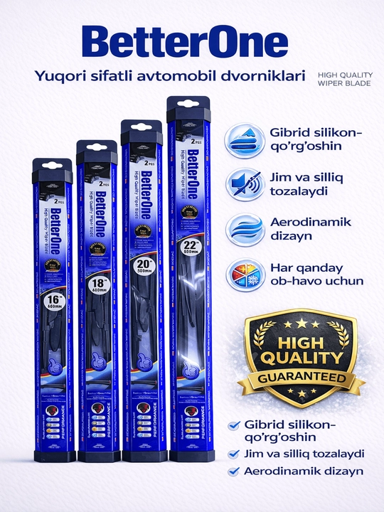 Avtomobil dvornigi, silikon asosli, barcha mavsumga mos  - 