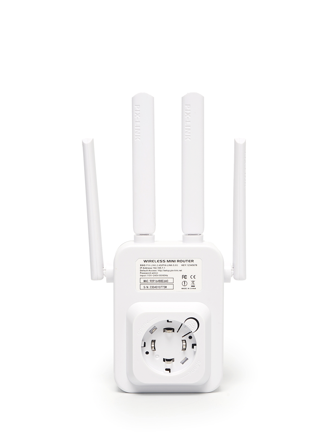 Wi-Fi repiter, ikki diapazonli kuchaytirgich, LV-AC35S, 1200 Mbit/s