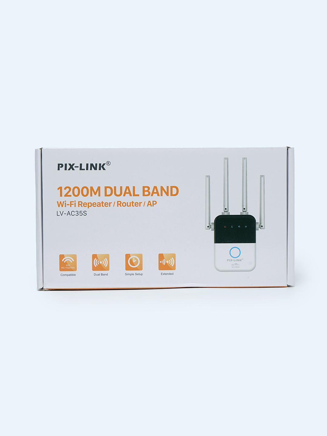 Wi-Fi repiter, ikki diapazonli kuchaytirgich, LV-AC35S, 1200 Mbit/s