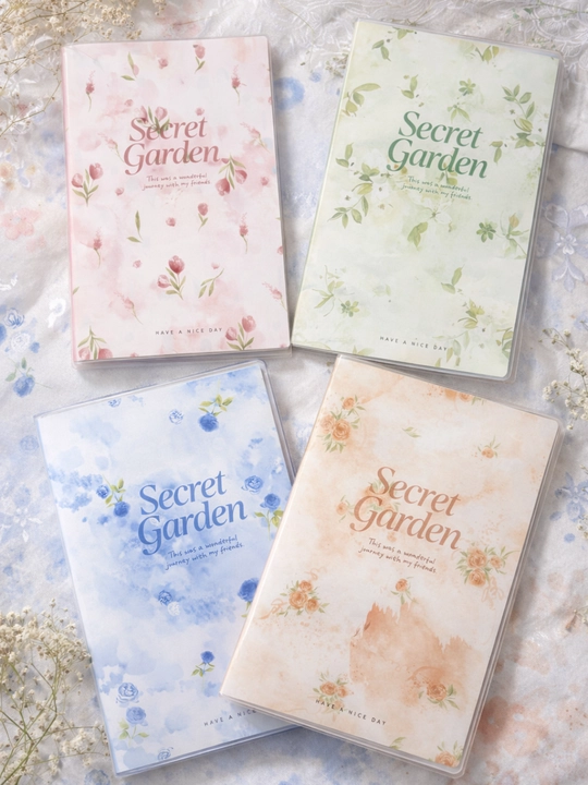 Secret Garden A5 daftar - 52 varaq, katakli, shaffof muqovali