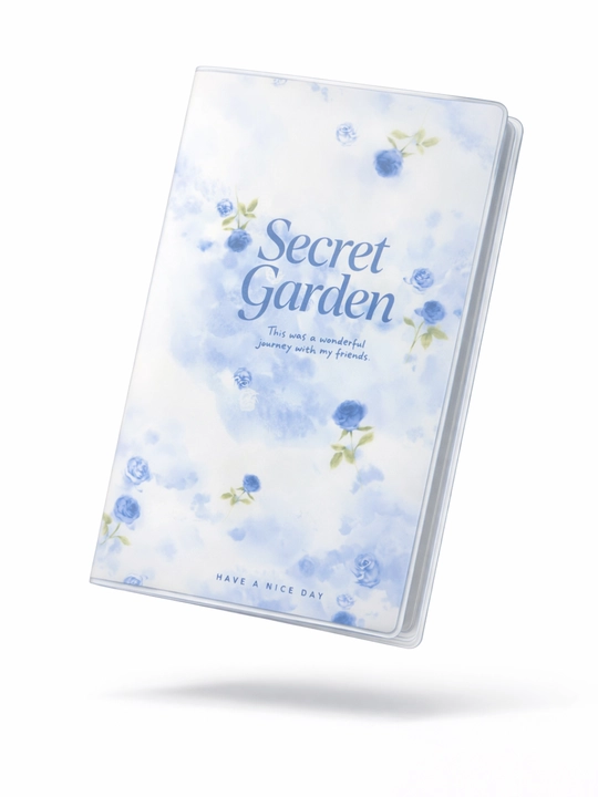Secret Garden A5 daftar - 52 varaq, katakli, shaffof muqovali
