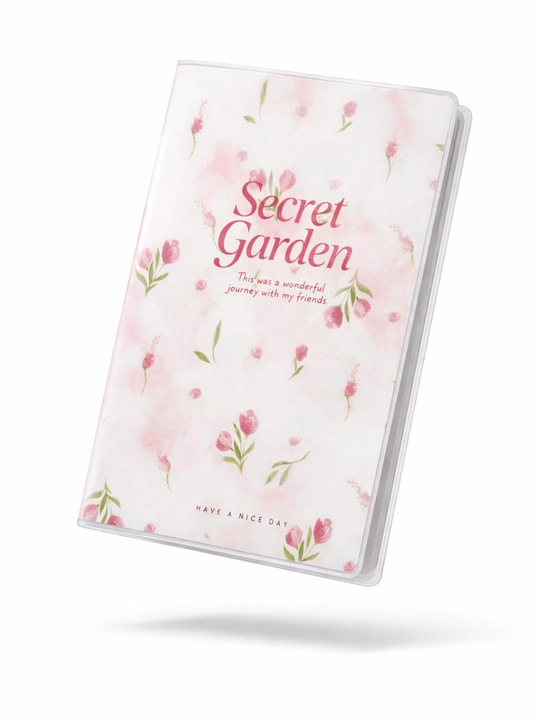 Secret Garden A5 daftar - 52 varaq, katakli, shaffof muqovali