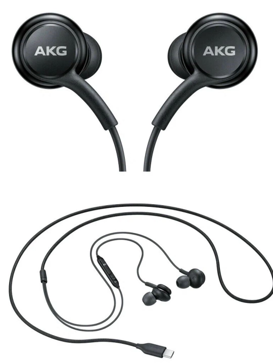 Samsung AKG EO-IG955BSEGCN simli naushniklar mikrofon va Type-C ulagichlari bilan