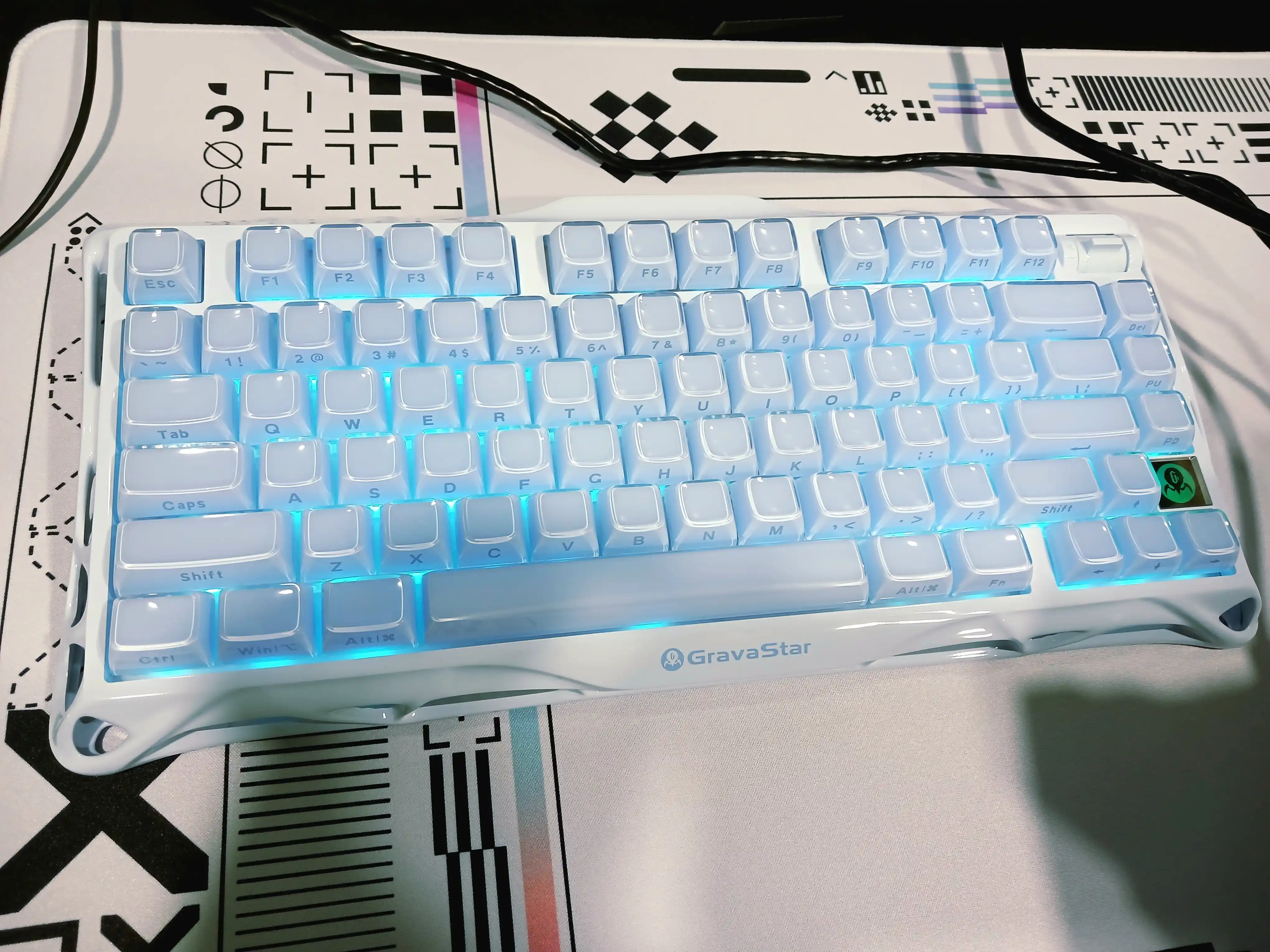 Игровая клавиатура GRAVASTAR Mercury K1 Special Edition Ice Blue
