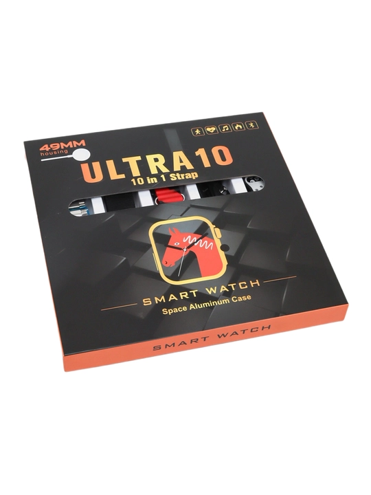 Smart Watch Ultra, 10 tasi 1 da - 10 ta almashtiriladigan tasmali aqlli soat - 