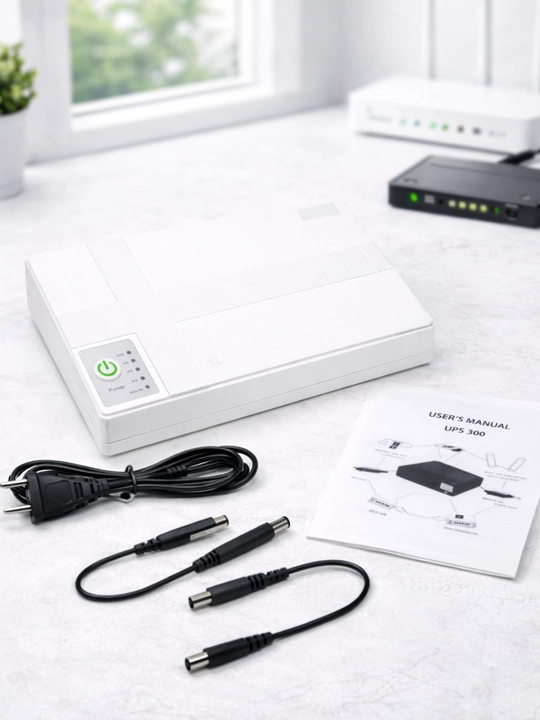 UPS Quvvat manbai Power Bank DC router va modem, 5V/9V/12V USB/POE portbatareya 10400 mAh