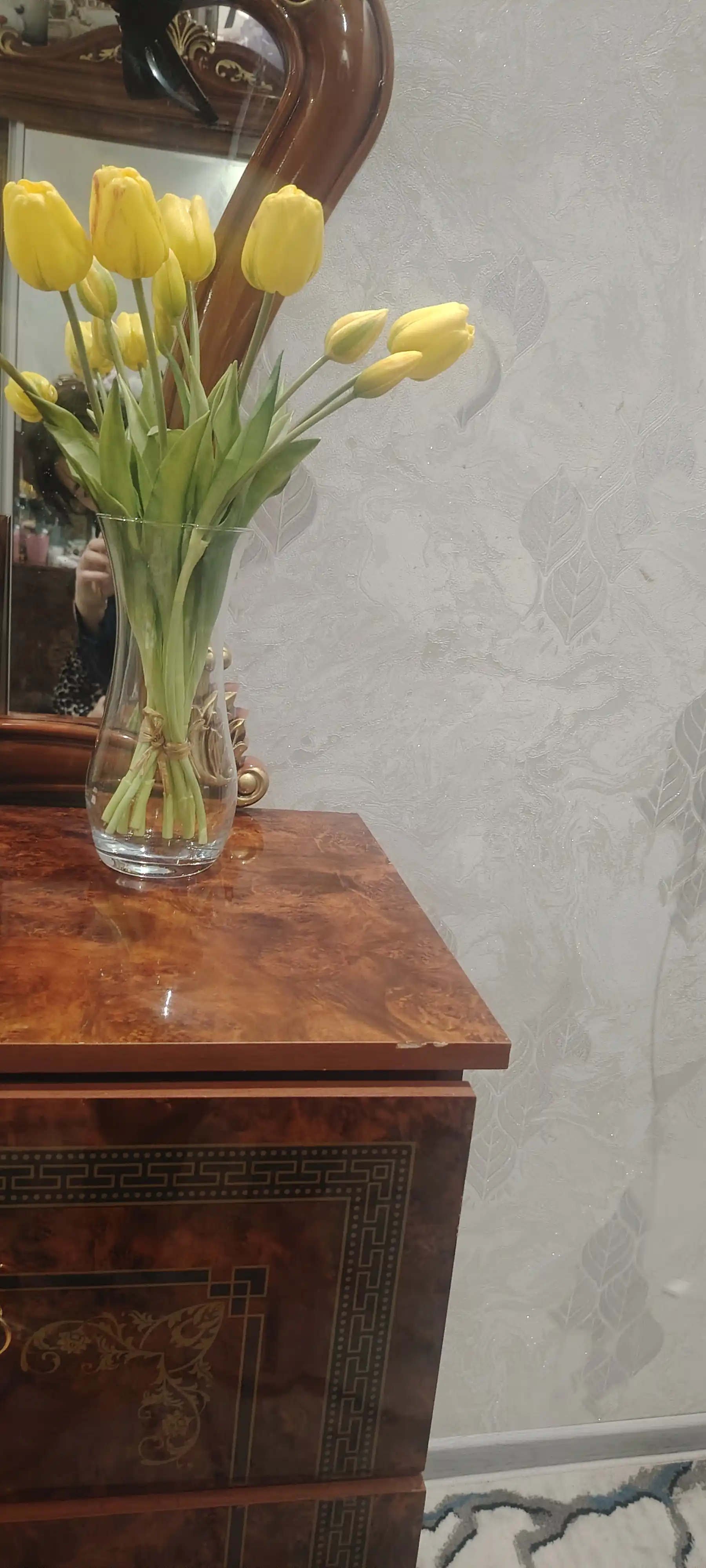 Ваза для цветов стеклянная Pasabahce Flora, прозрачная ваза, 24 см (240 мм), 1 штт