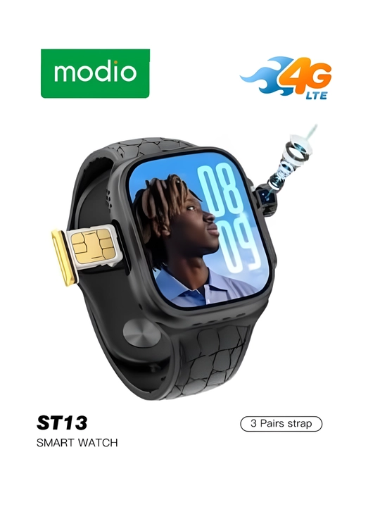 Modio ST13 – 4G SIM Smart Soat YouTube, TikTok, WhatsApp, Bluetooth, Kamera