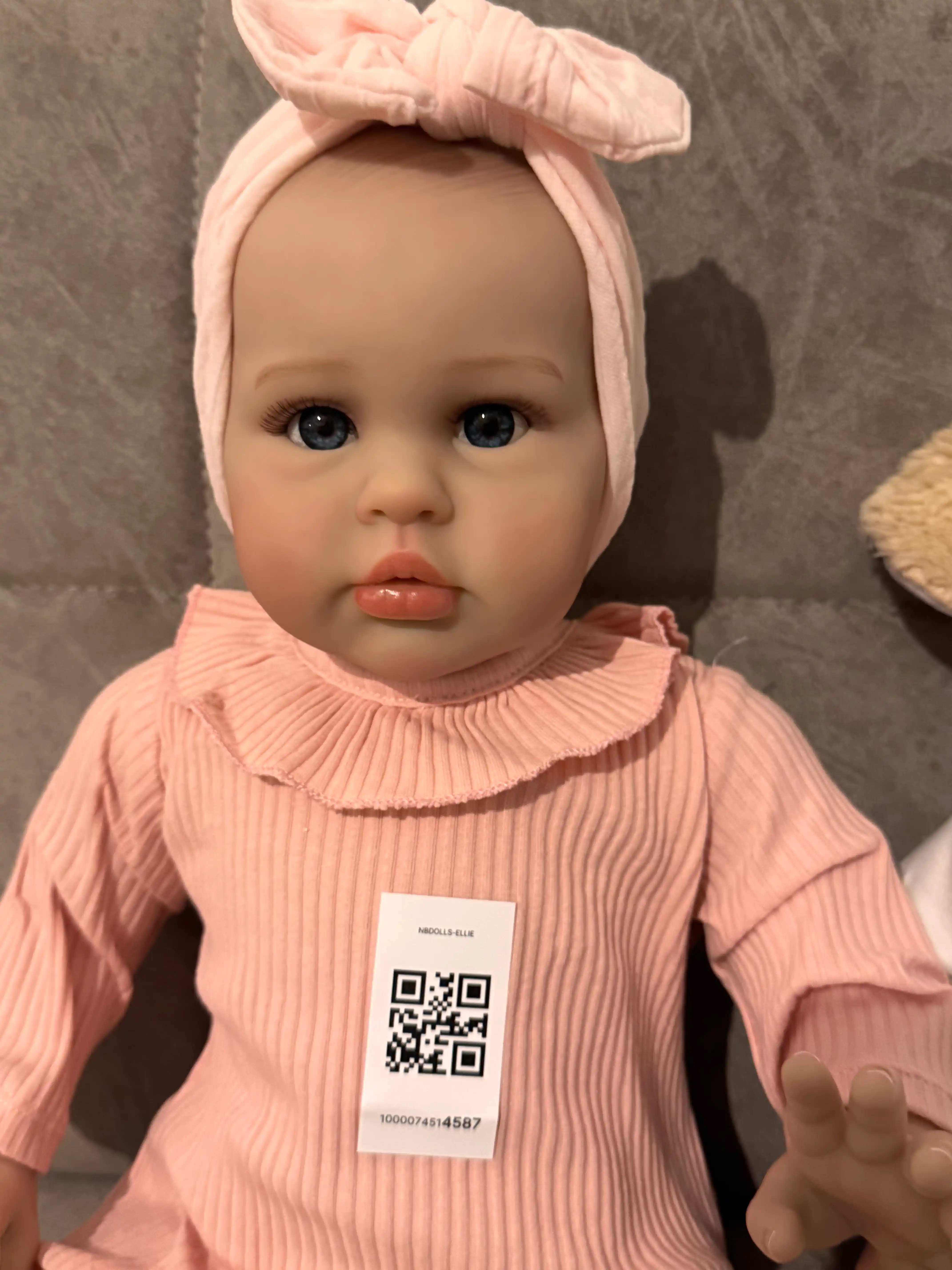 Realisrik reborn Qo'g'irchoq,55 sm,3D teriga ega realistik chaqaloq qo'g'irchog'i