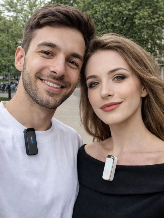 Simsiz petlichka mikrofon telefon uchun, iPhone va Android uchun, AAA